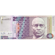 P61 Cape Verde - 2500 Escudos Year 1989